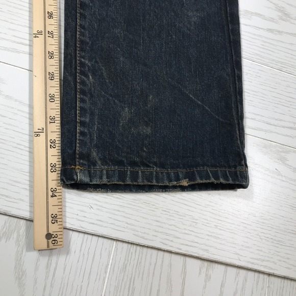 Southpole Moto Biker Jeans Men 40x34 Blue Grunge Distressed 100% Cotton Y2K - Picture 7 of 13